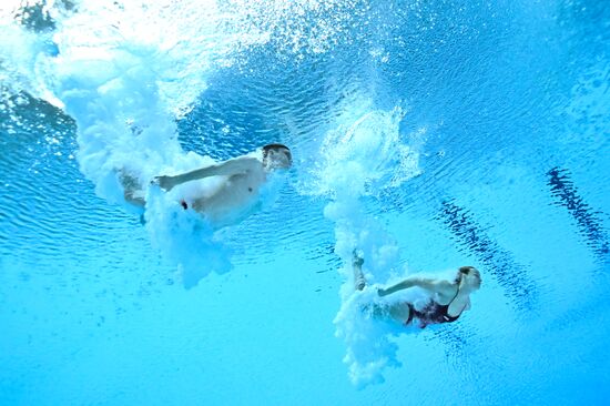 Russia BRICS Sports Games Diving Springboard 3m Synchronized Jumps Mixed