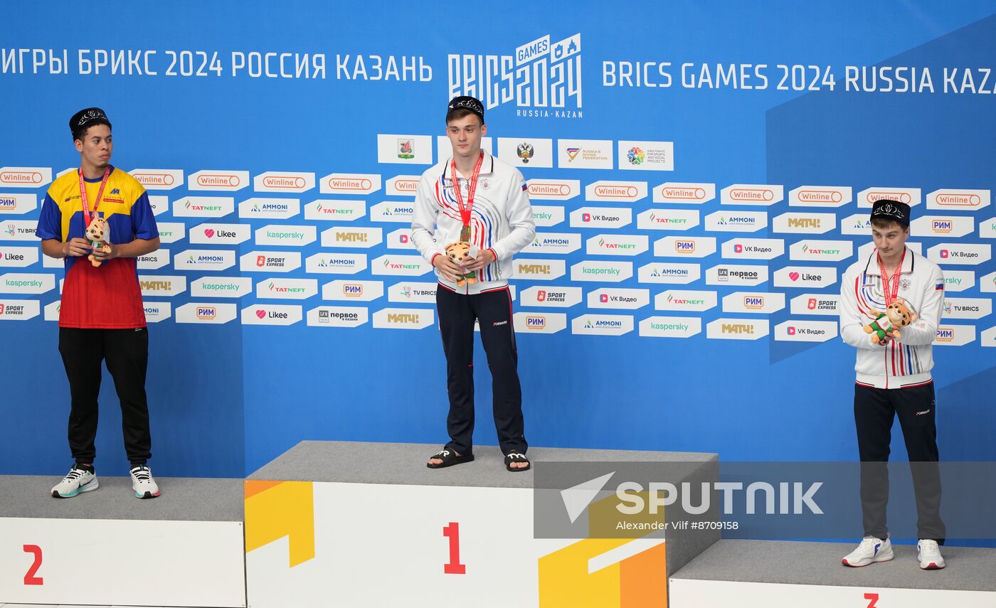 Russia BRICS Sports Games Diving Awarding Ceremony
