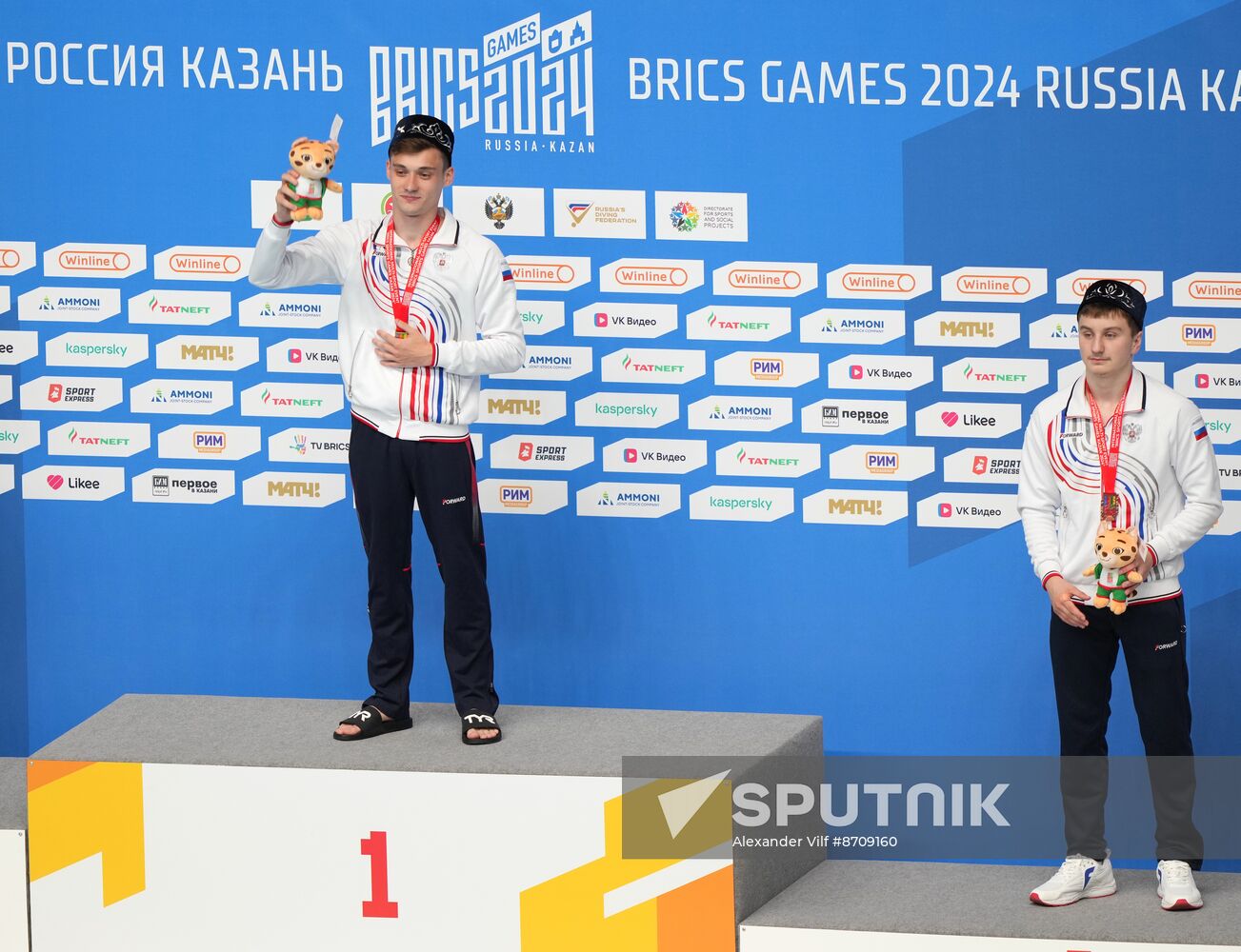 Russia BRICS Sports Games Diving Awarding Ceremony