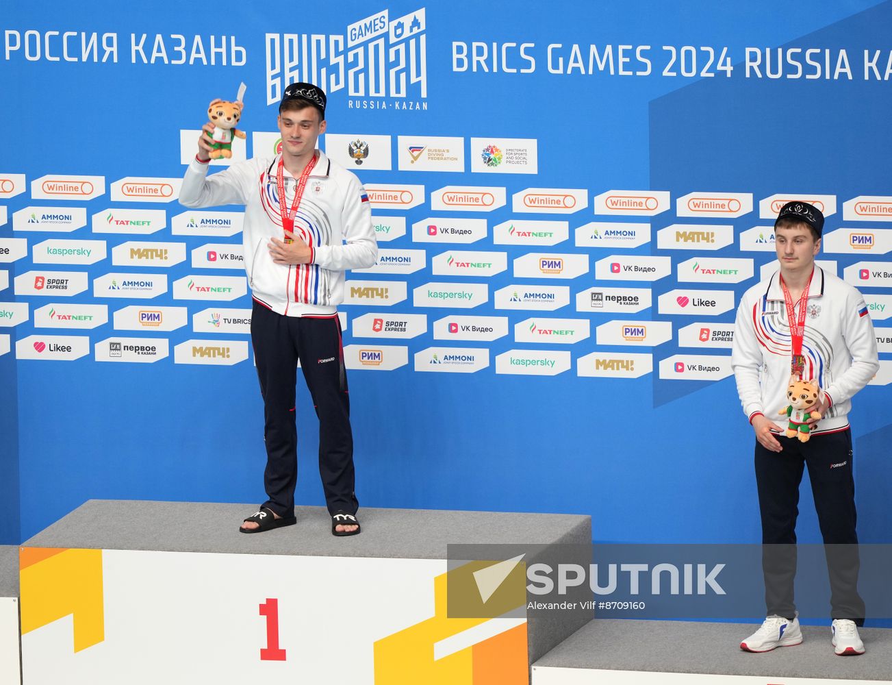 Russia BRICS Sports Games Diving Awarding Ceremony