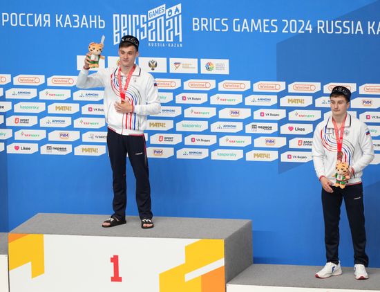 Russia BRICS Sports Games Diving Awarding Ceremony