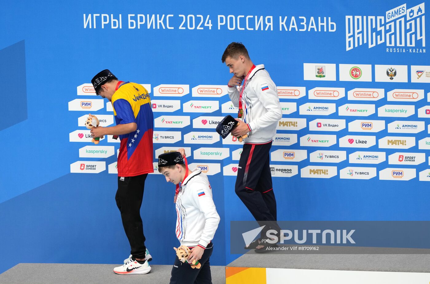 Russia BRICS Sports Games Diving Awarding Ceremony