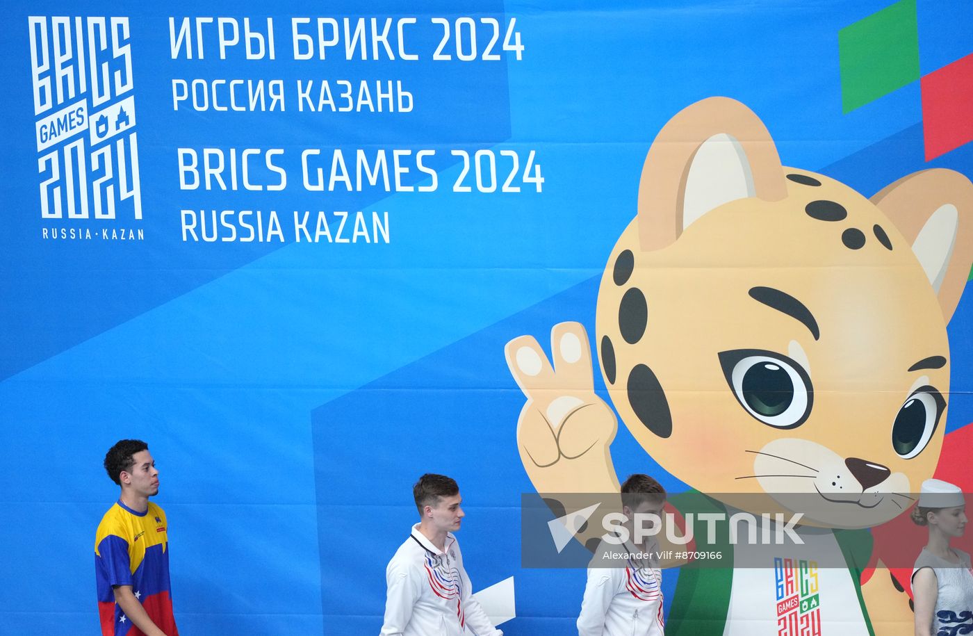 Russia BRICS Sports Games Diving Awarding Ceremony