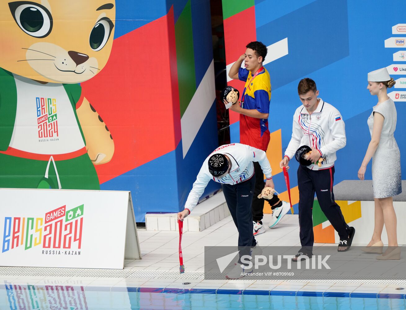 Russia BRICS Sports Games Diving Awarding Ceremony
