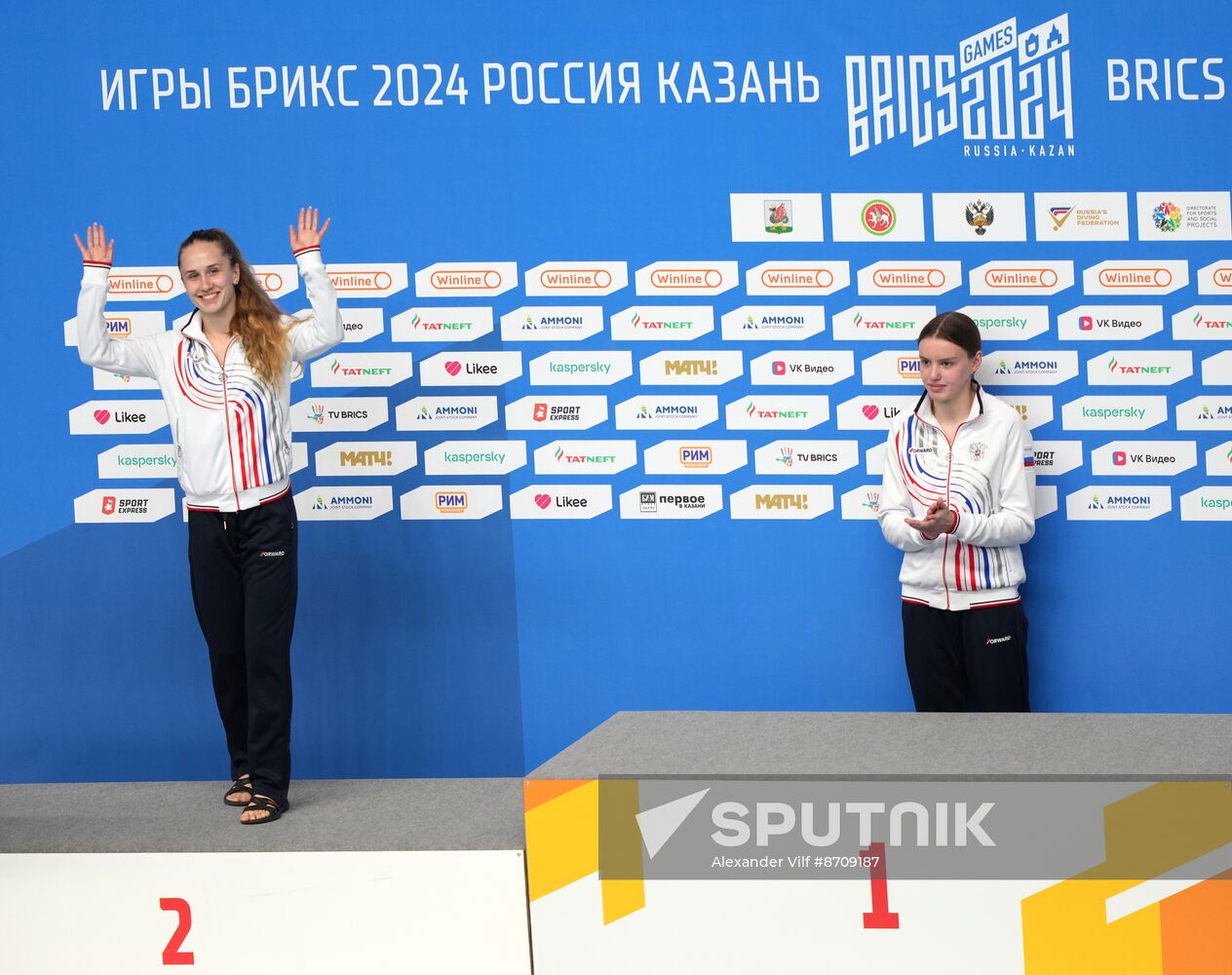 Russia BRICS Sports Games Diving Awarding Ceremony