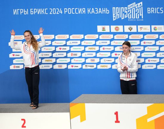 Russia BRICS Sports Games Diving Awarding Ceremony