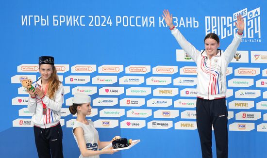 Russia BRICS Sports Games Diving Awarding Ceremony