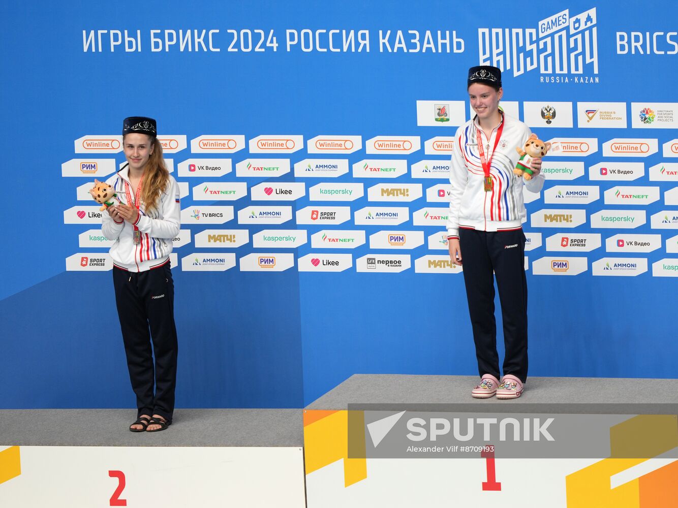Russia BRICS Sports Games Diving Awarding Ceremony
