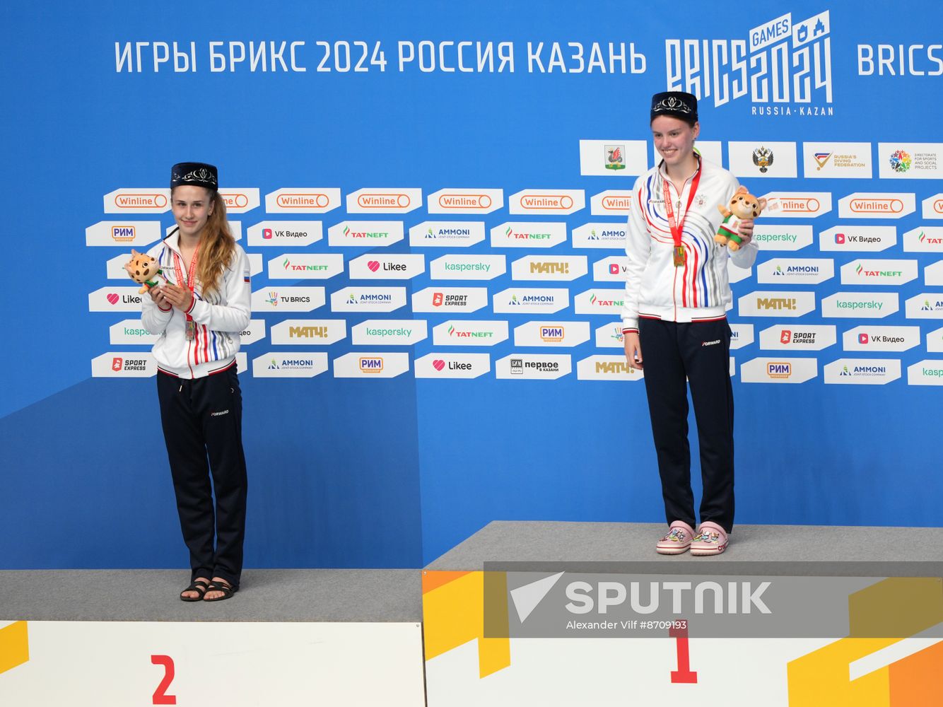 Russia BRICS Sports Games Diving Awarding Ceremony