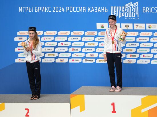 Russia BRICS Sports Games Diving Awarding Ceremony
