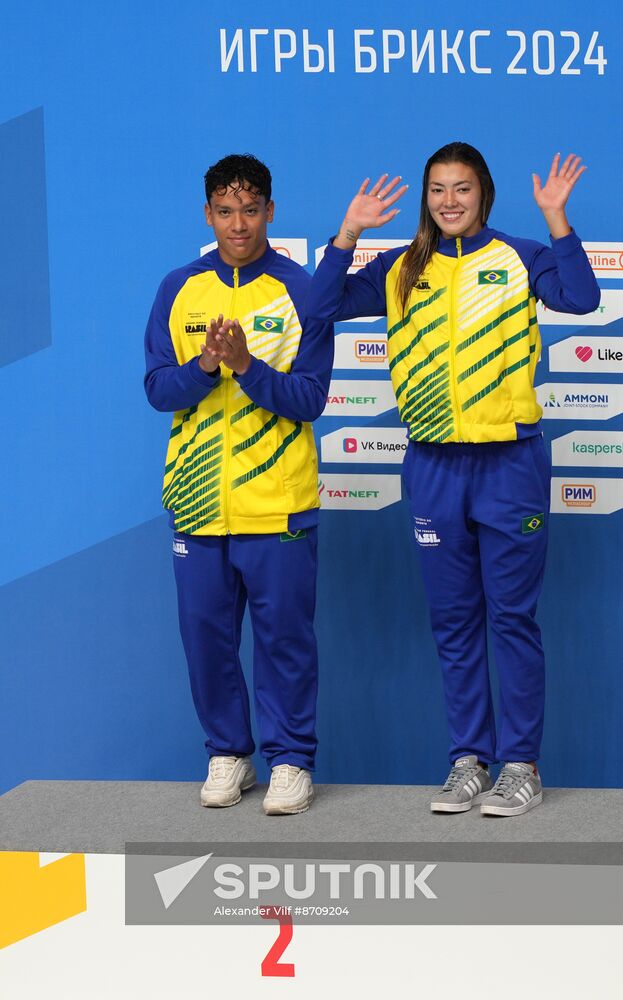 Russia BRICS Sports Games Diving Awarding Ceremony