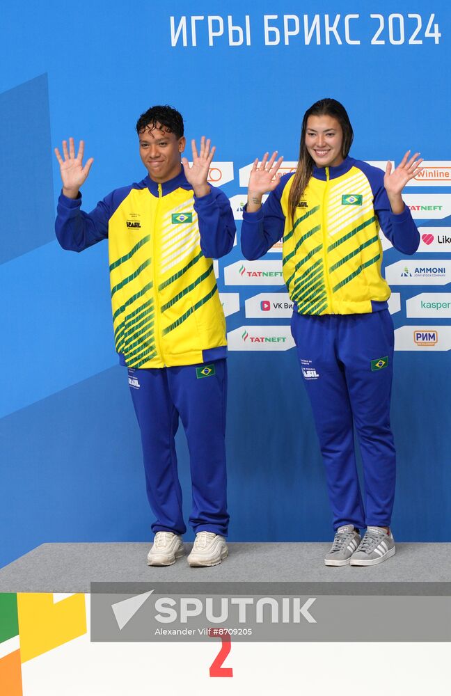 Russia BRICS Sports Games Diving Awarding Ceremony
