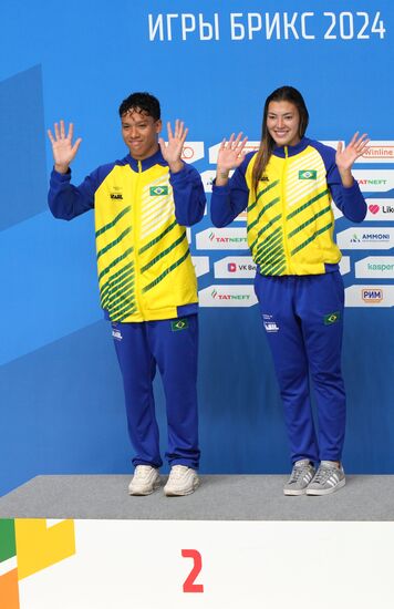 Russia BRICS Sports Games Diving Awarding Ceremony