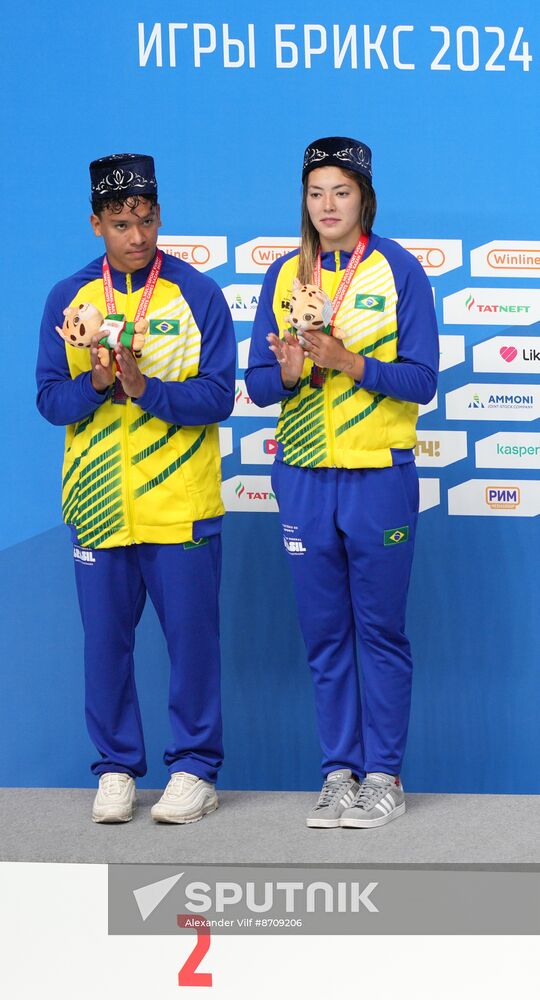 Russia BRICS Sports Games Diving Awarding Ceremony