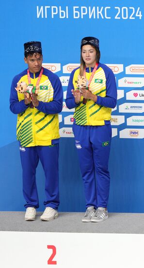 Russia BRICS Sports Games Diving Awarding Ceremony