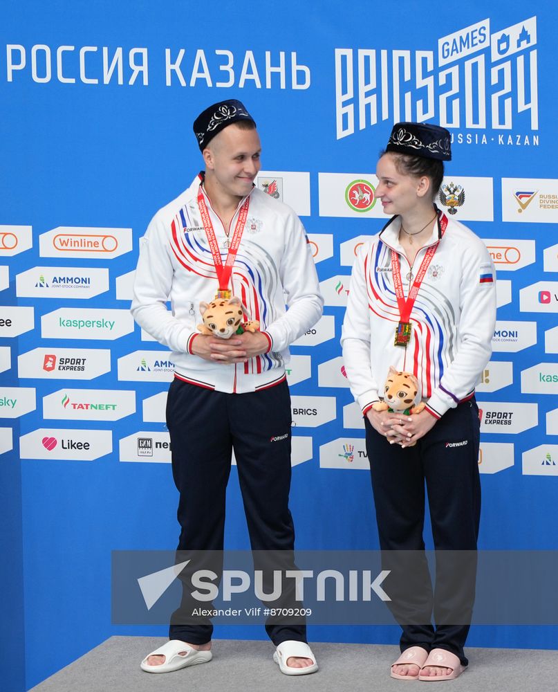 Russia BRICS Sports Games Diving Awarding Ceremony