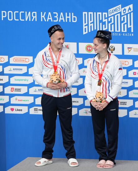 Russia BRICS Sports Games Diving Awarding Ceremony