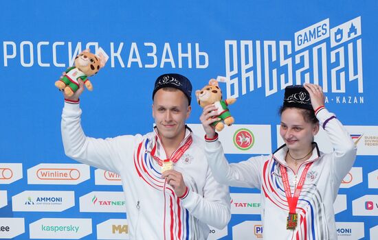 Russia BRICS Sports Games Diving Awarding Ceremony
