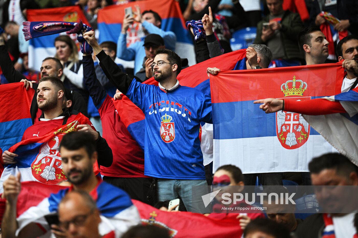 Russia Soccer Euro 2024 Serbia - England