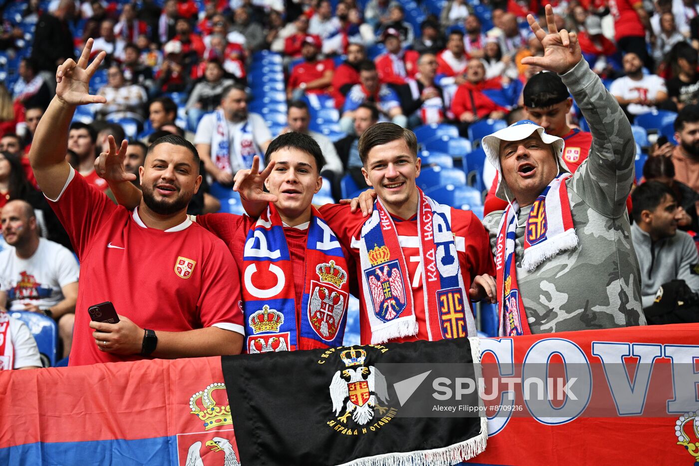 Russia Soccer Euro 2024 Serbia - England