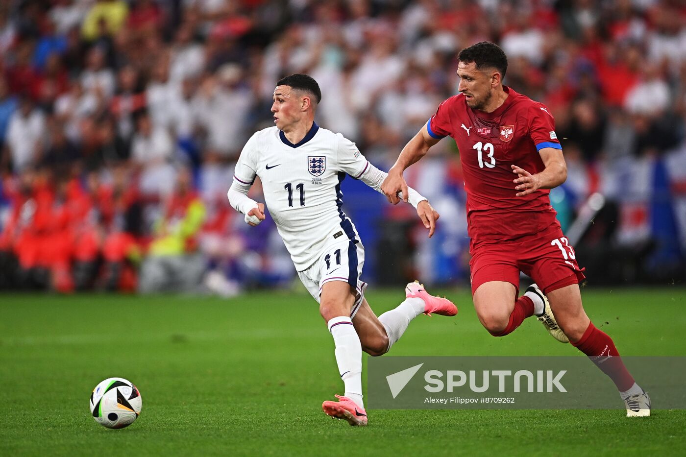 Russia Soccer Euro 2024 Serbia - England