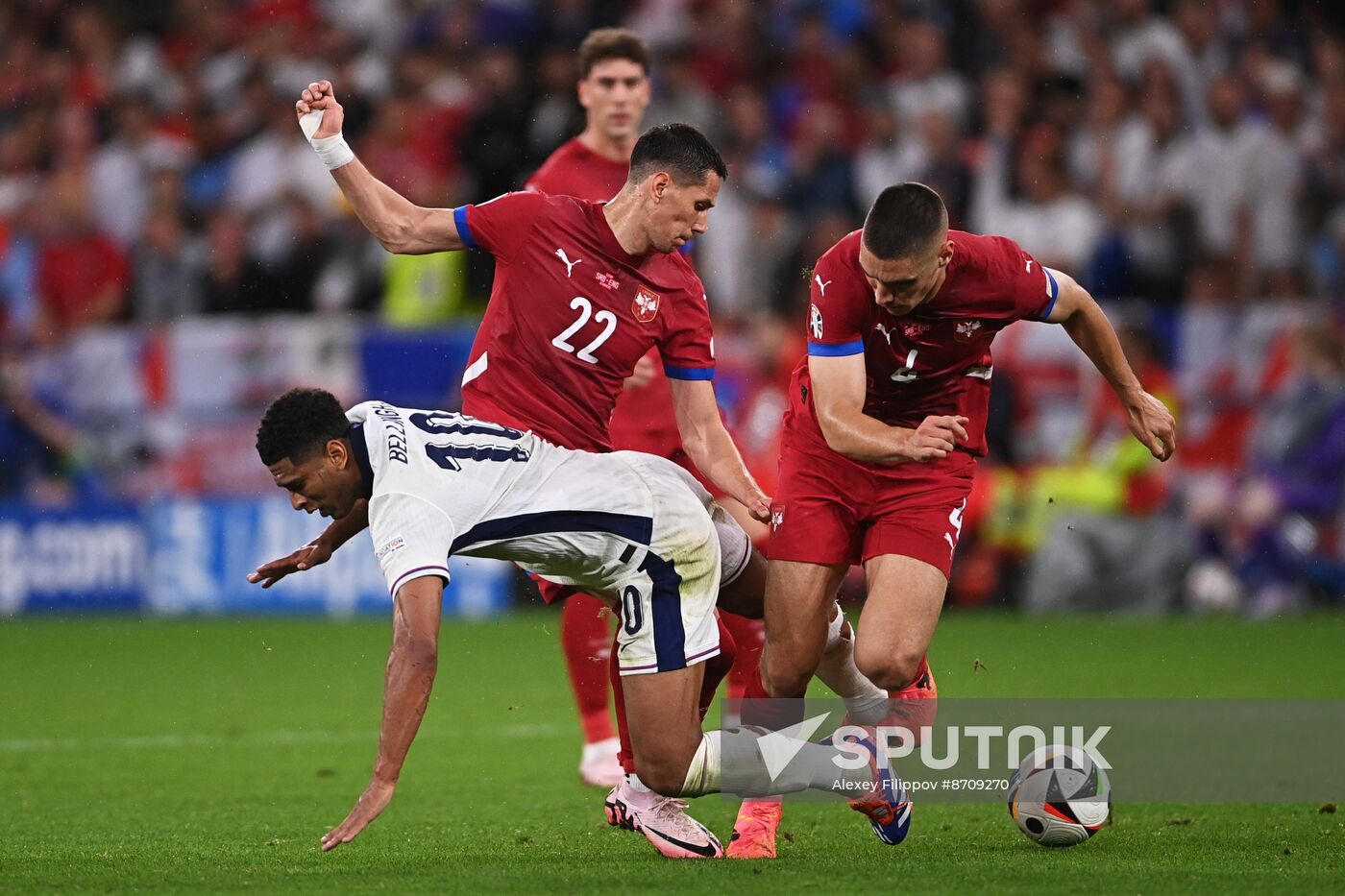 Russia Soccer Euro 2024 Serbia - England