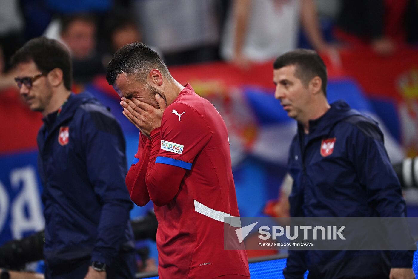 Russia Soccer Euro 2024 Serbia - England