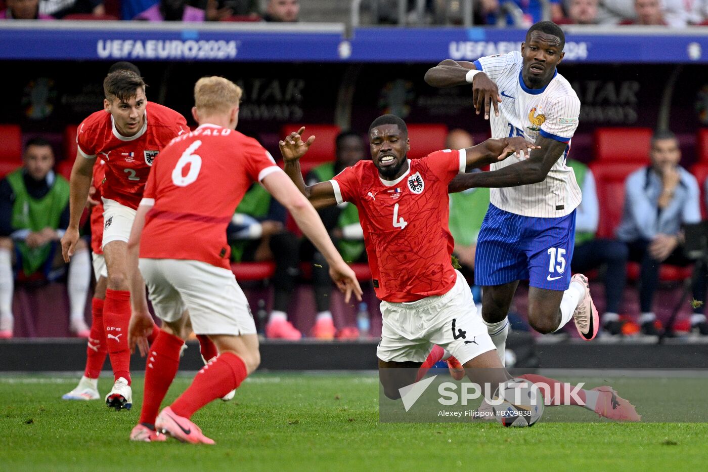 Russia Soccer Euro 2024 Austria - France