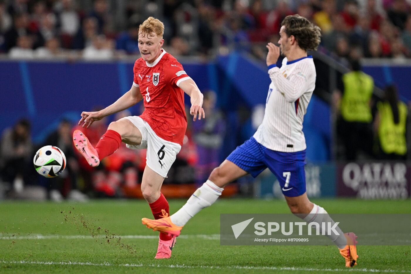 Russia Soccer Euro 2024 Austria - France