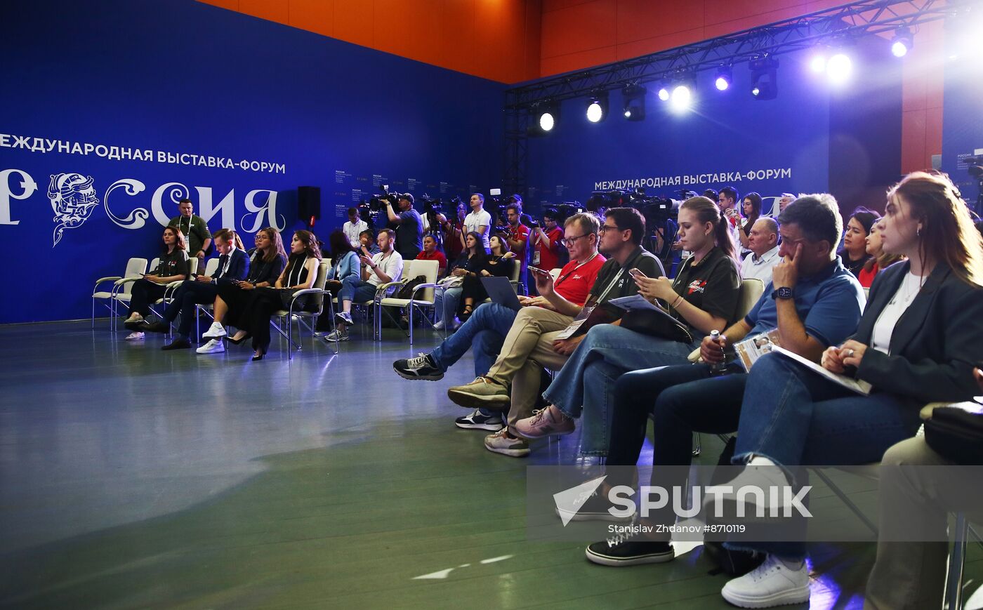 RUSSIA EXPO. News conference, Everything for the Victory: Two years