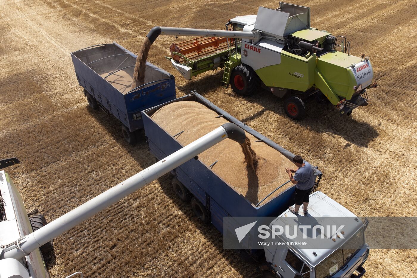 Russia Agriculture Winter Wheat Harvesting