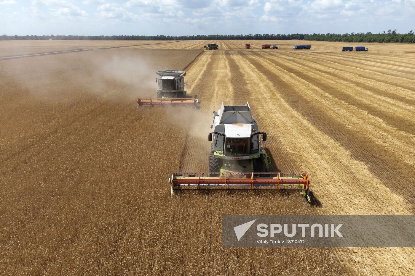 Russia Agriculture Winter Wheat Harvesting