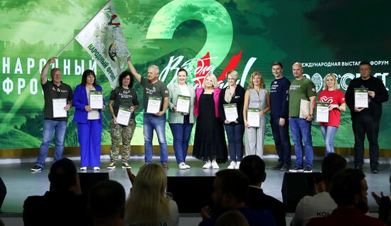 RUSSIA EXPO. Awards ceremony for participants in Everything for Victory project