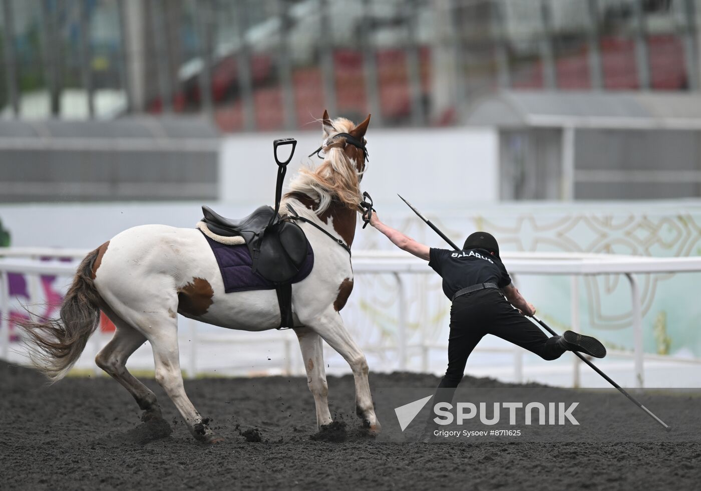 Russia BRICS Sports Games Equestrian Tent Pegging