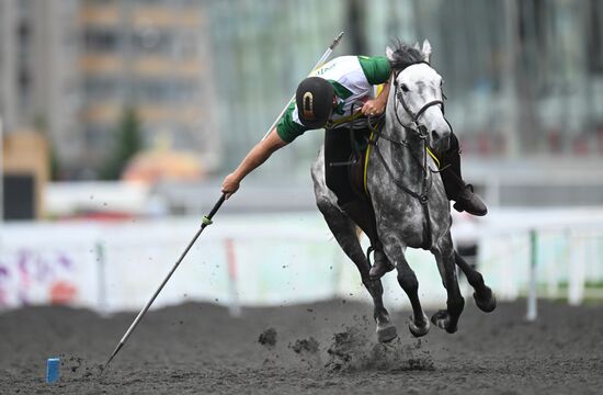 Russia BRICS Sports Games Equestrian Tent Pegging