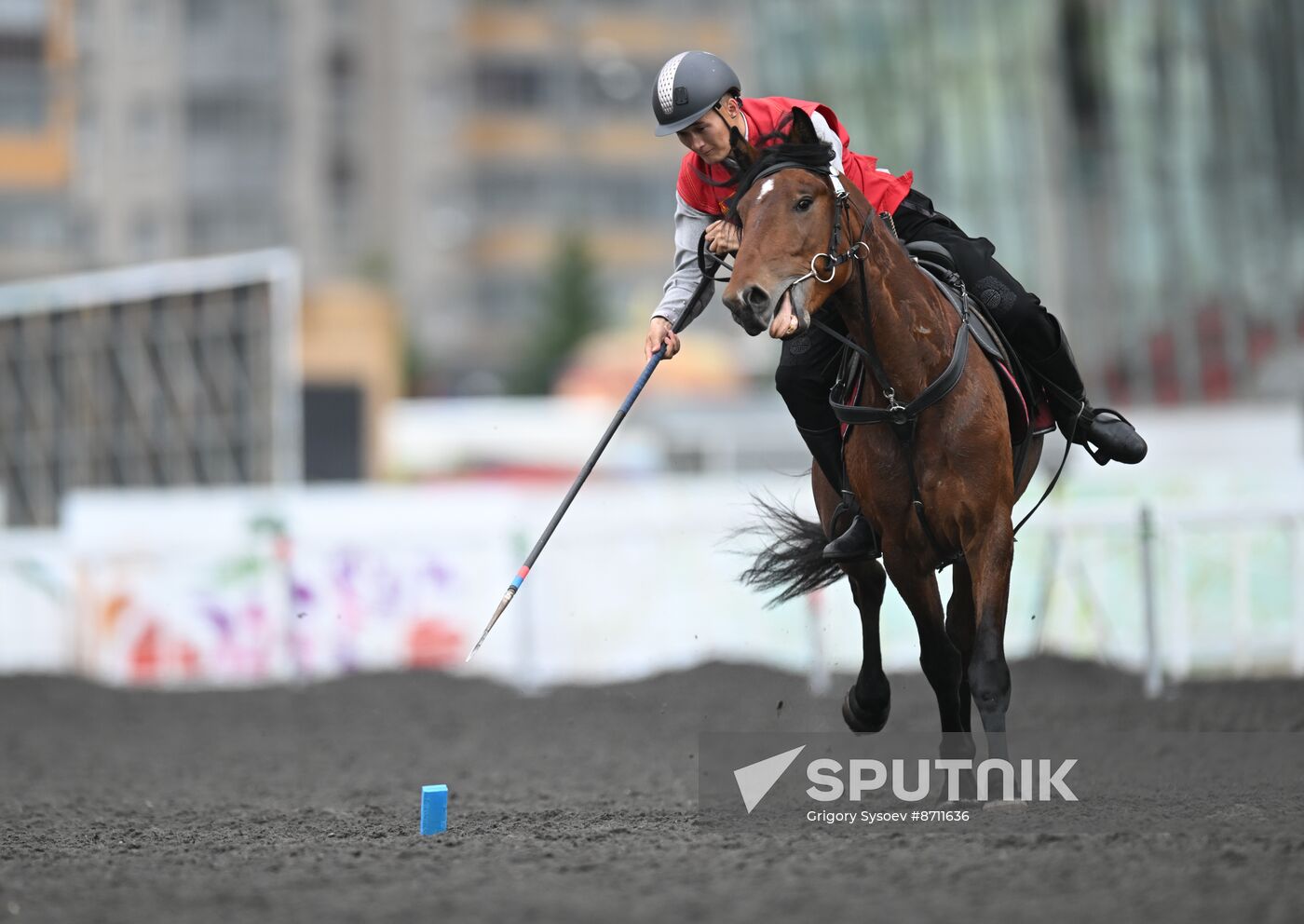 Russia BRICS Sports Games Equestrian Tent Pegging