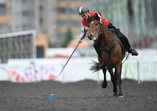 Russia BRICS Sports Games Equestrian Tent Pegging