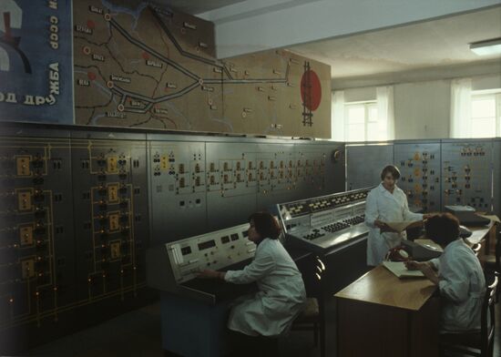 Druzhba pipeline control room