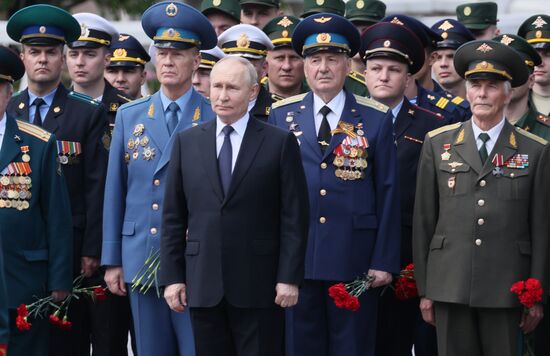 Russia Putin WWII Memory and Sorrow Day