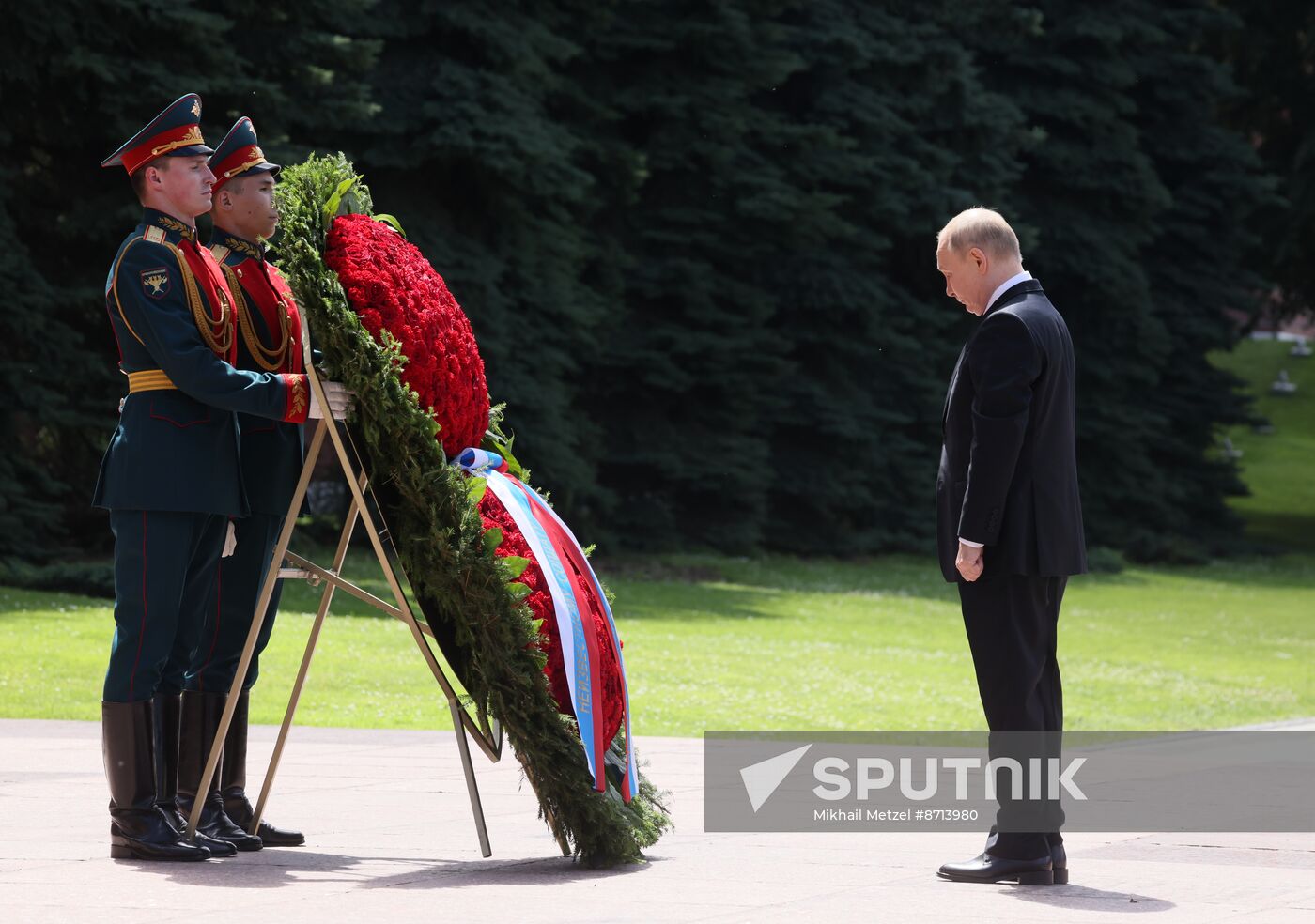 Russia Putin WWII Memory and Sorrow Day