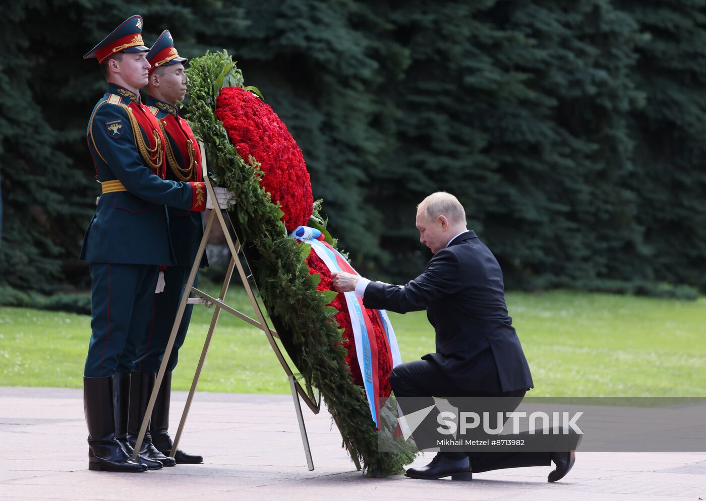Russia Putin WWII Memory and Sorrow Day