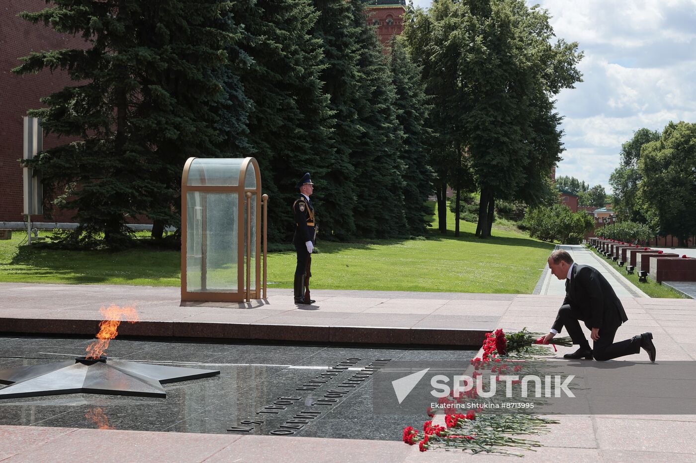 Russia Putin WWII Memory and Sorrow Day