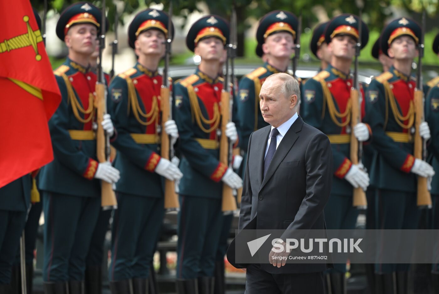 Russia Putin WWII Memory and Sorrow Day