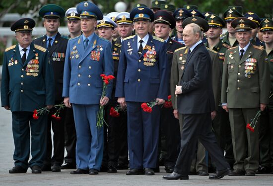 Russia Putin WWII Memory and Sorrow Day