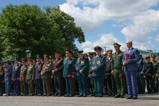 Russia Putin WWII Memory and Sorrow Day