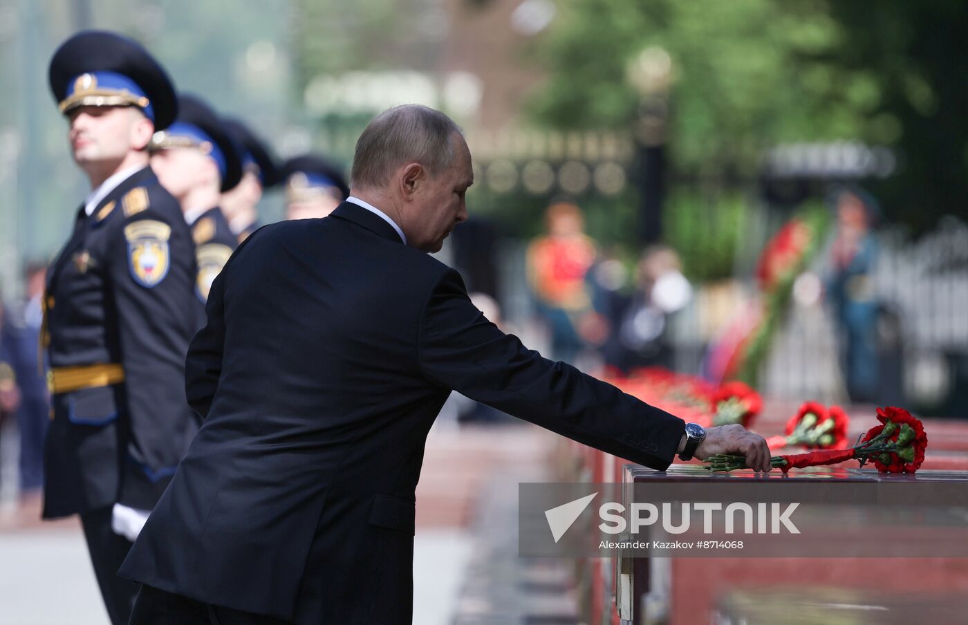 Russia Putin WWII Memory and Sorrow Day