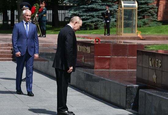 Russia Putin WWII Memory and Sorrow Day