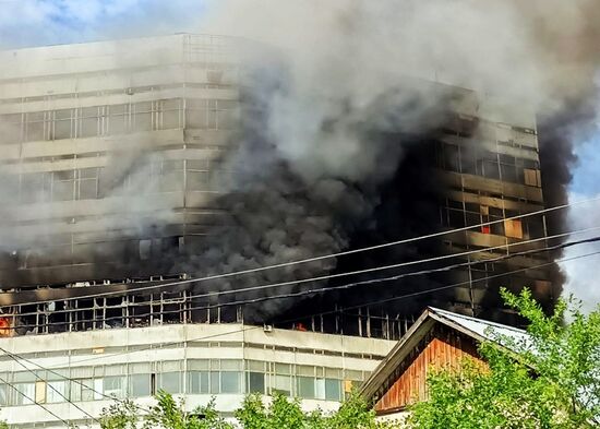 Russia Research Institute Fire