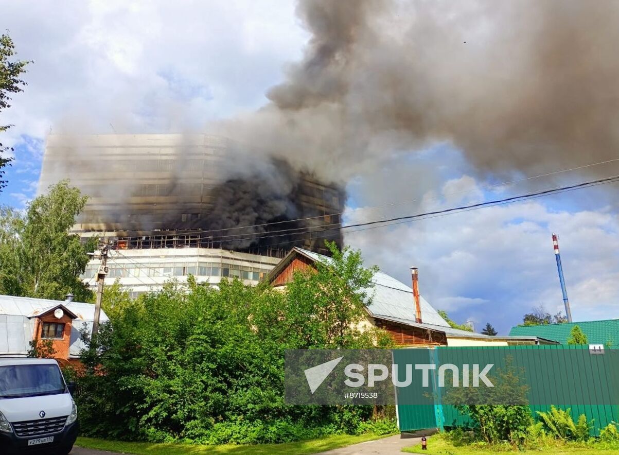 Russia Research Institute Fire