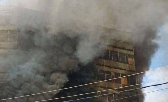 Russia Research Institute Fire